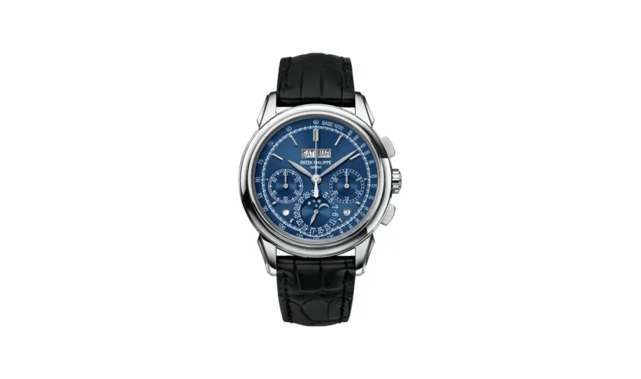 Patek Philippe Grand Complications Perpetual Calendar Chronograph 5270 White Gold / Blue Double Chin