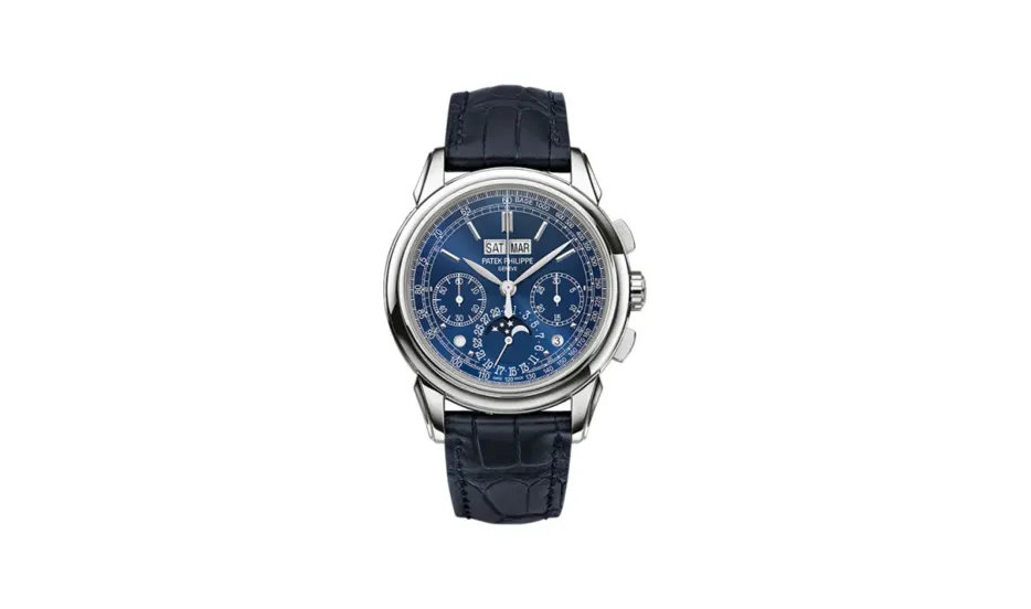 Patek Philippe Grand Complications Perpetual Calendar Chronograph 5270 White Gold / Blue