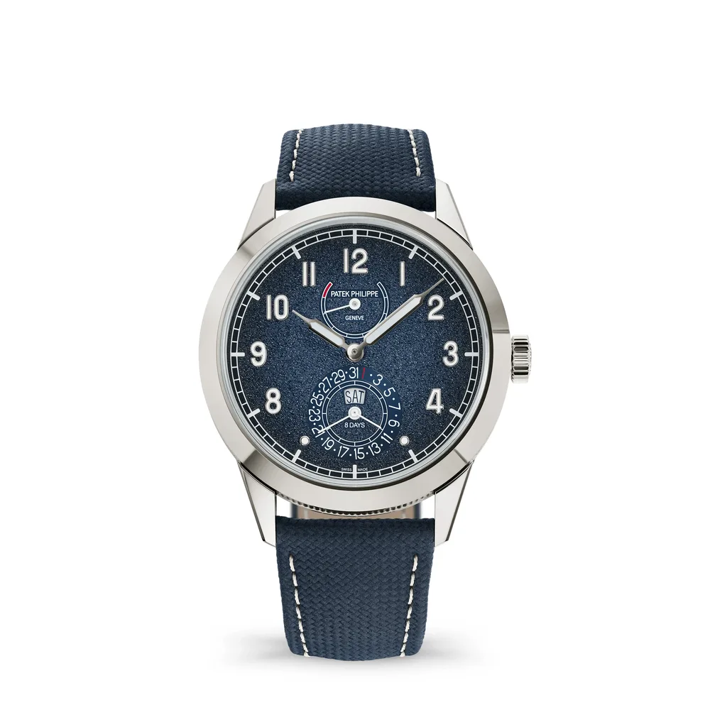 Patek Philippe Complications, White gold, Blue dial