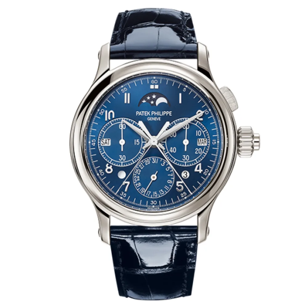 Patek Philippe Grand Complications Perpetual Calendar Split-Seconds Chronograph 5372 Platinum / Blue