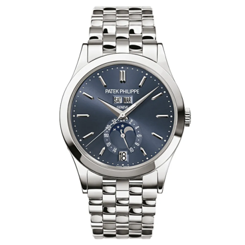 Patek Philippe Complications Annual Calendar 5396 White Gold Blue Bracelet