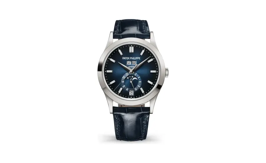 Patek Philippe Complications, White gold, Blue dial