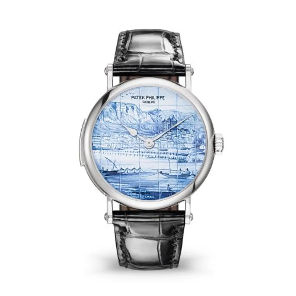 Patek Philippe Grand Complications Tourbillon Minute Repeater 5538 White Gold / Old Views of Geneva
