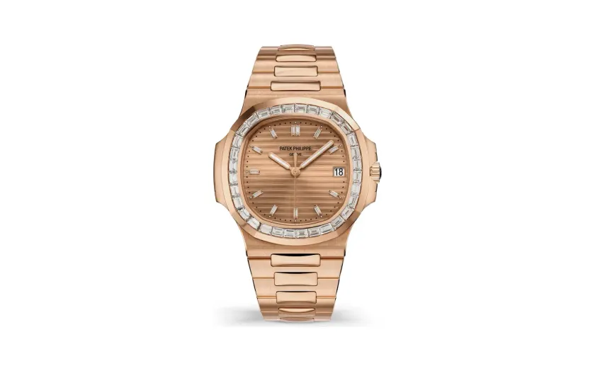 Patek Philippe Nautilus, Rose gold, Rose-gilt dial