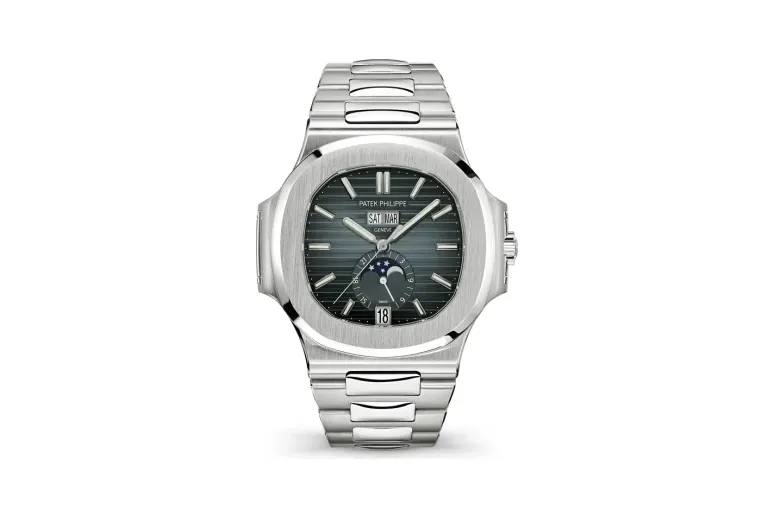 Patek Philippe Nautilus, Steel, Blue-grey dial