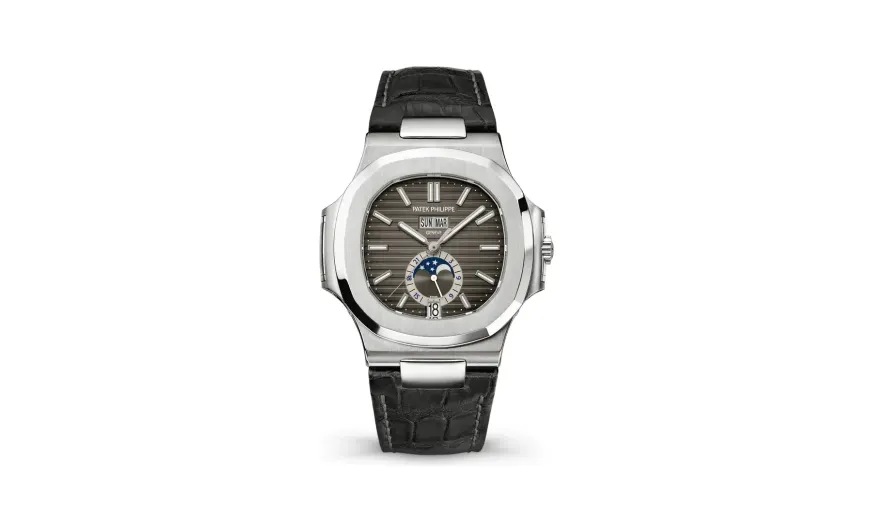 Patek Philippe Nautilus, Steel, Charcoal grey dial