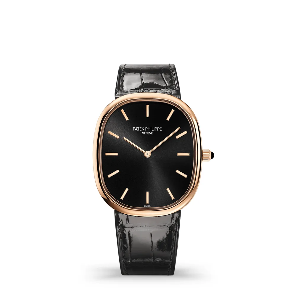 Patek Philippe Golden Ellipse, Rose gold, Ebony black dial