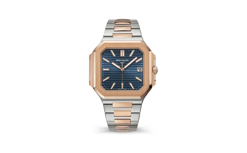 Patek Philippe Cubitus, Rose gold and steel, Blue dial