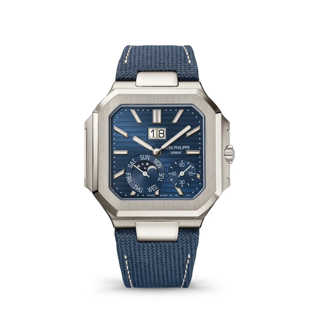 Patek Philippe Cubitus, Platinum, Blue dial