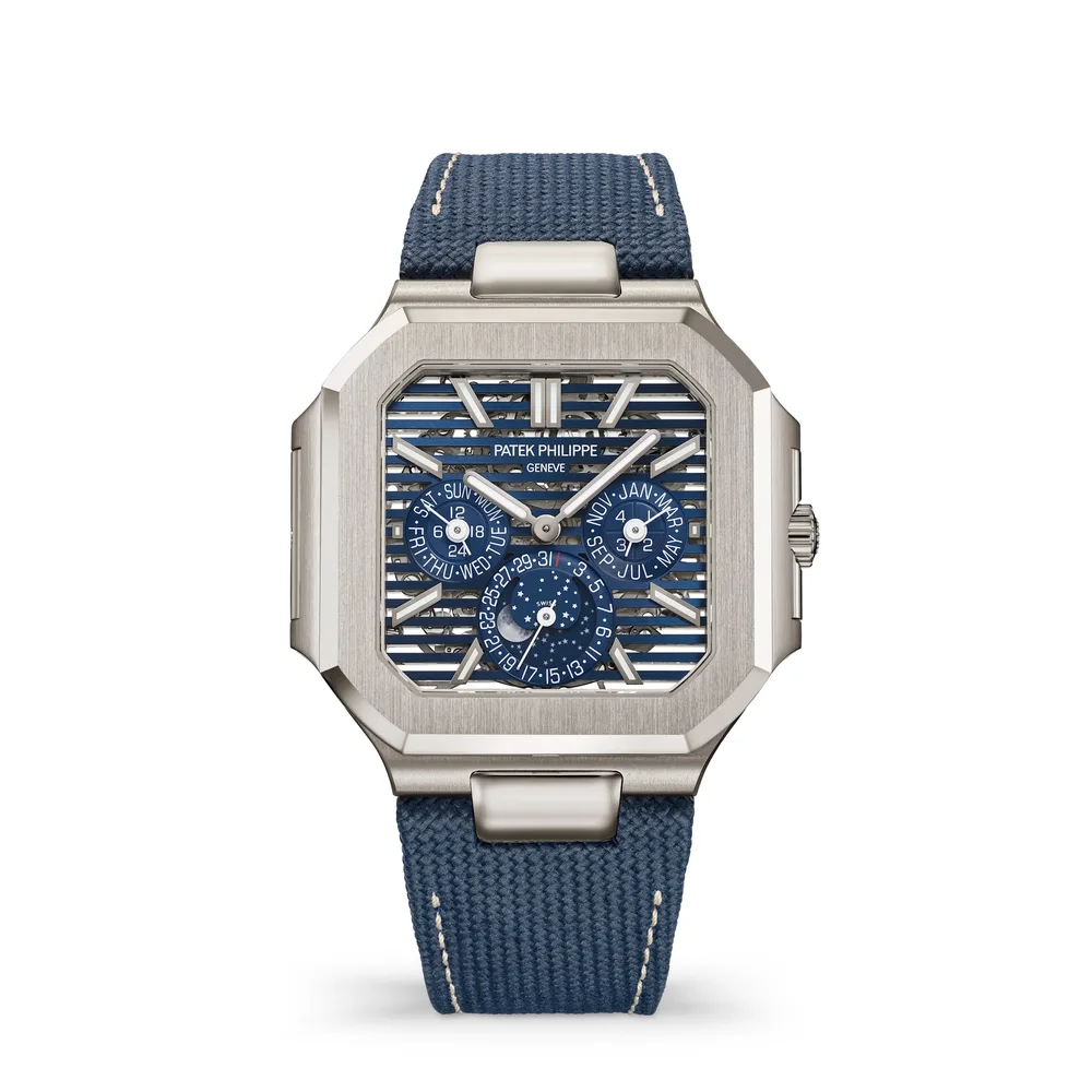 Patek Philippe Cubitus, Platinum, Blue dial