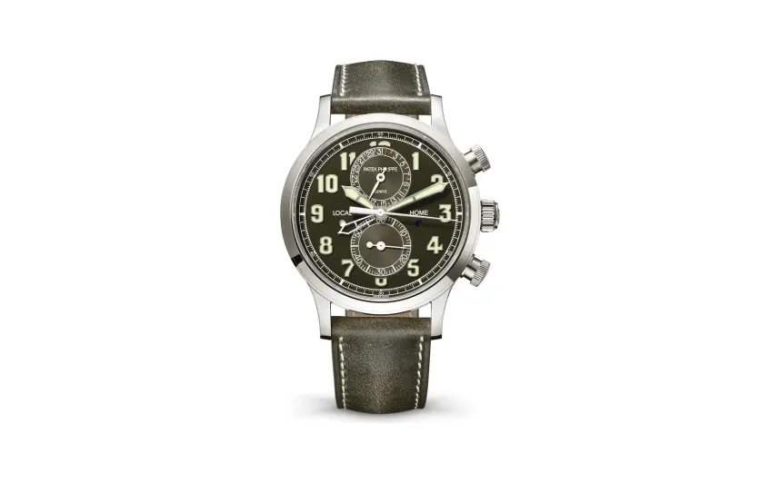 Patek Philippe Complications, White gold, Khaki green dial