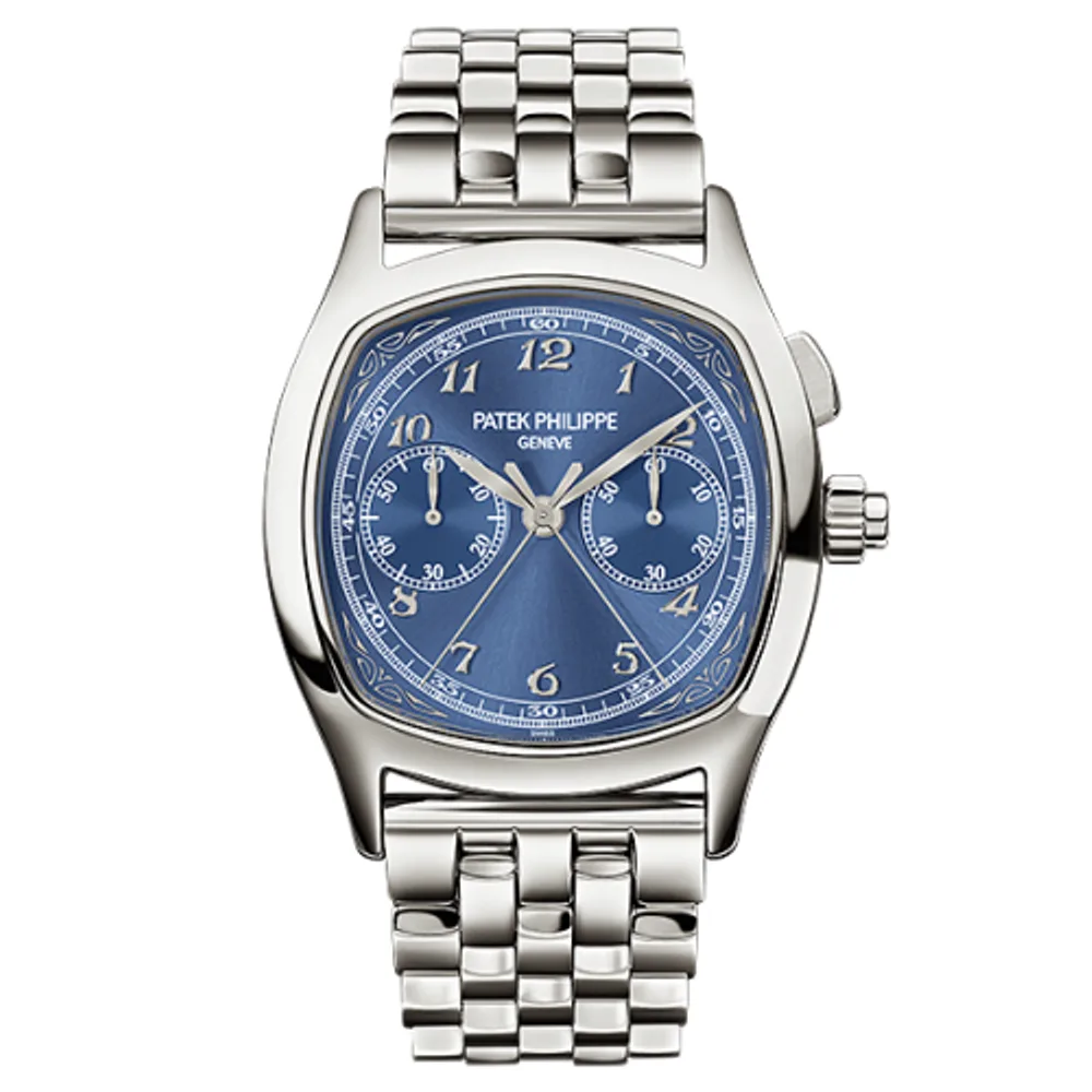 Patek Philippe Grand Complications Split-Seconds Chronograph 5950 Stainless Steel / Blue / Bracelet