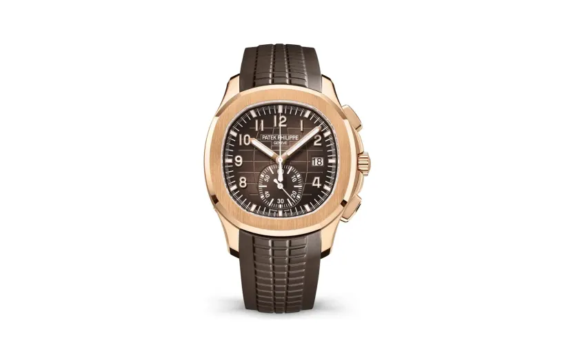 Patek Philippe Aquanaut, Rose gold, Brown dial