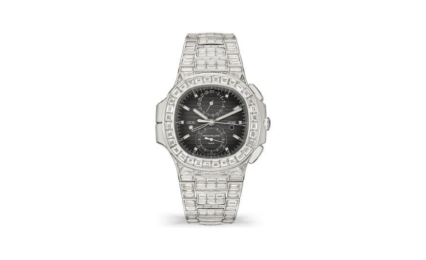 Patek Philippe Nautilus, White gold, Charcoal grey dial