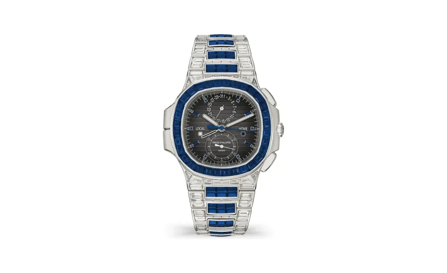 Patek Philippe Nautilus, White gold, Charcoal grey dial
