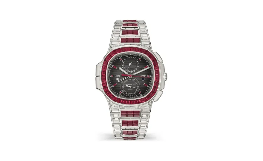 Patek Philippe Nautilus, White gold, Charcoal grey dial