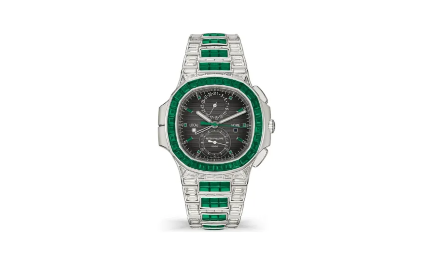 Patek Philippe Nautilus, White gold, Charcoal grey dial