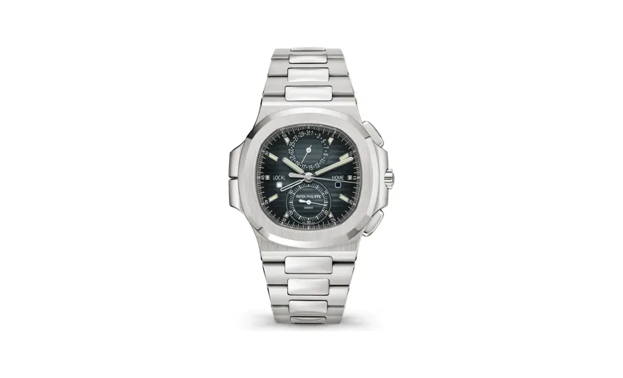 Patek Philippe Nautilus, Steel, Blue-grey dial