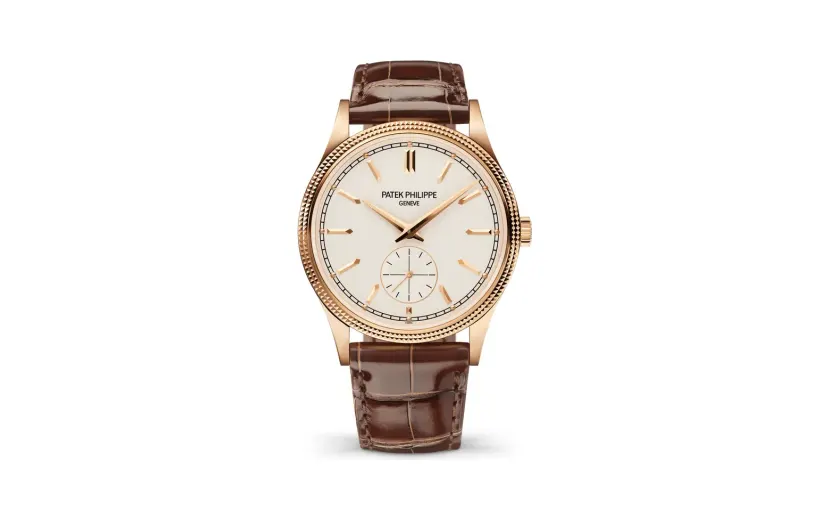 Patek Philippe Calatrava, Rose gold, Silvery dial