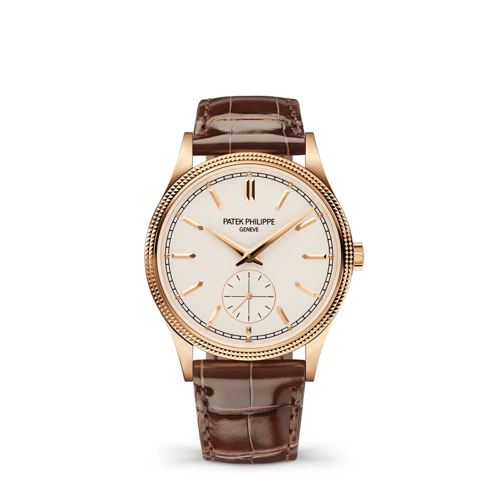 Patek Philippe Calatrava, Rose gold, Silvery dial