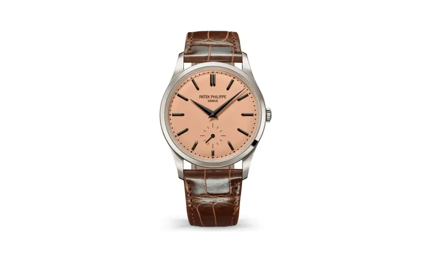 Patek Philippe Calatrava, Platinum, Rose-gilt dial