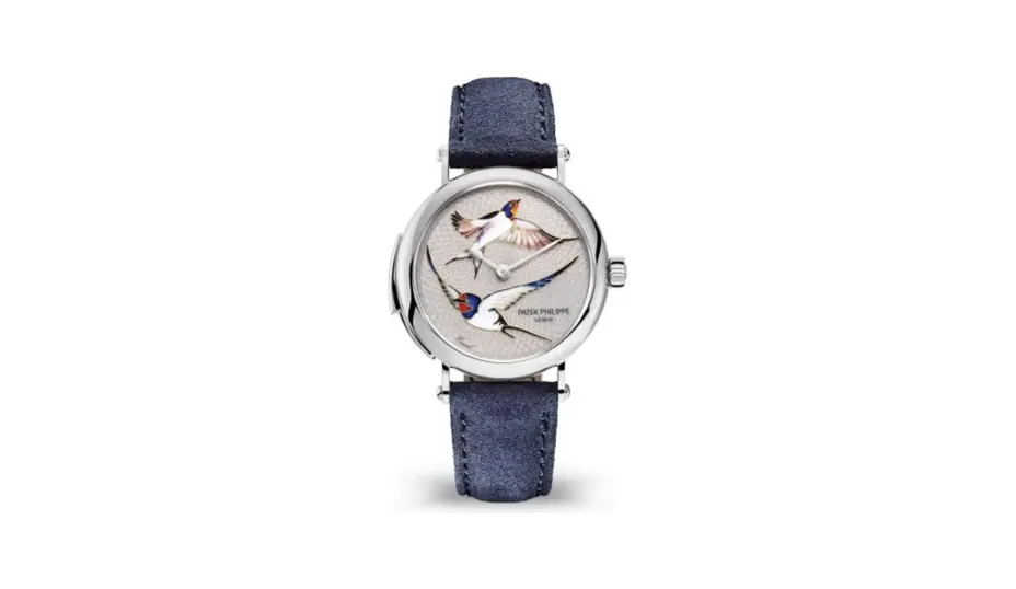 Patek Philippe Grand Complications Minute Repeater 7000 White Gold / Swallows in Flight