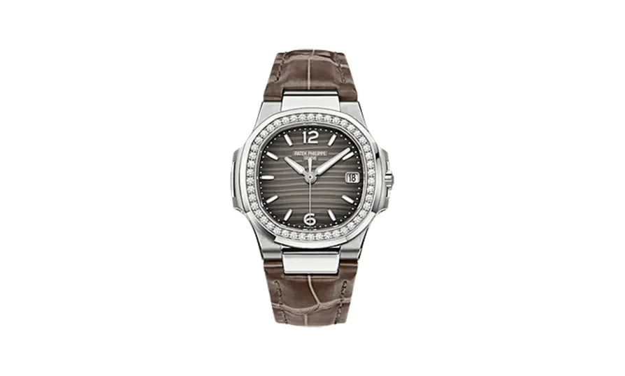 Patek Philippe Nautilus 7010 White Gold / Smoke Gray / Strap
