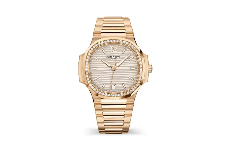 Patek Philippe Nautilus, Rose gold, Silvery dial