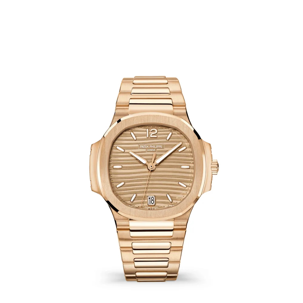 Patek Philippe Nautilus, Rose gold, Golden brown dial