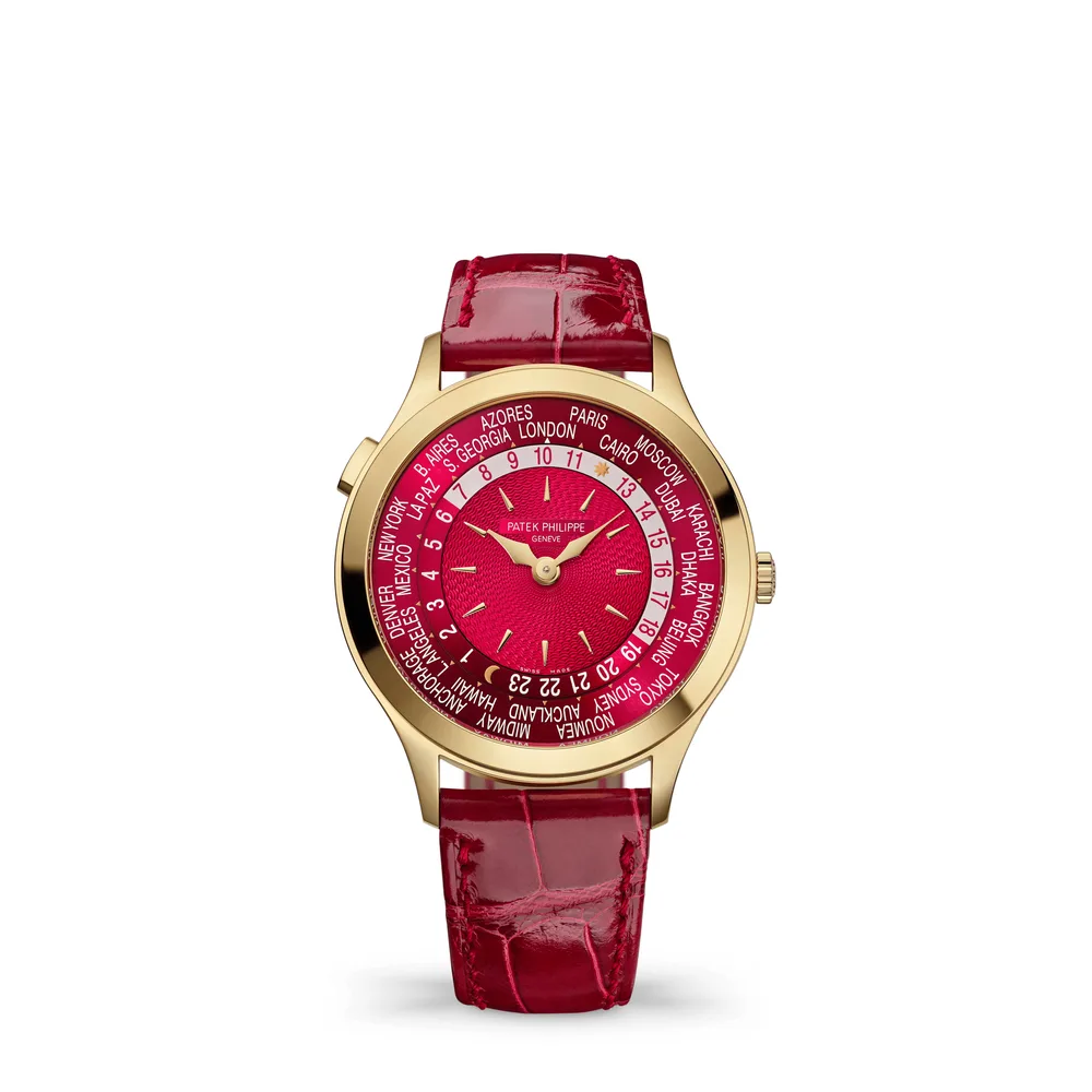 Patek Philippe Complications, Yellow gold, Carmine red dial