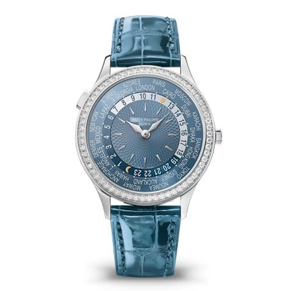 Patek Philippe Complications World Time 7130 White Gold / Blue - Hong Kong