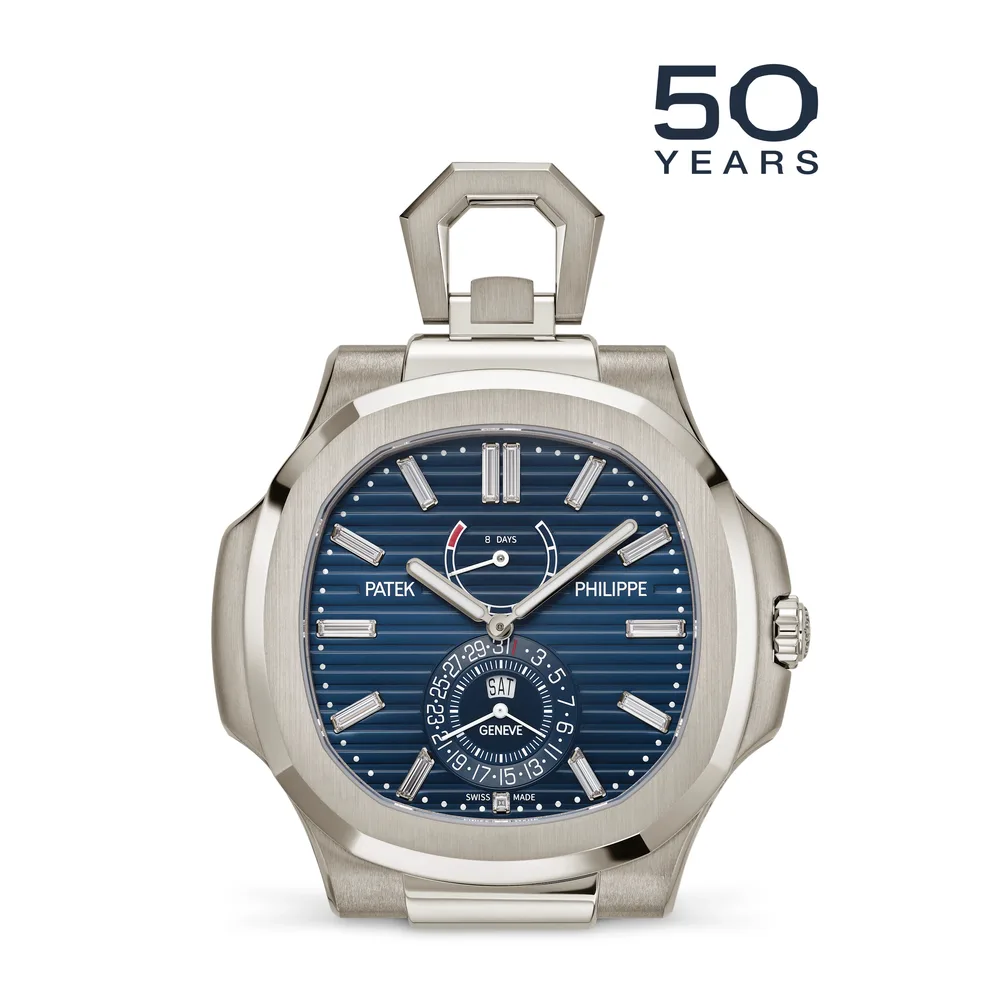 Patek Philippe Nautilus, White gold, Grey dial