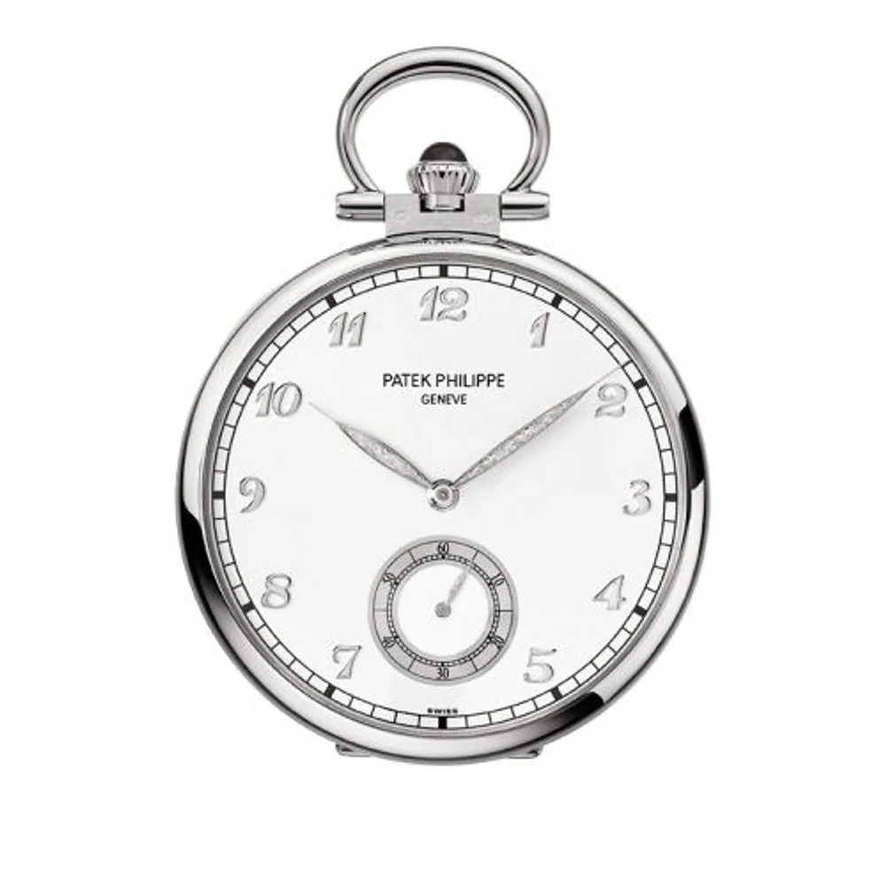 Patek Philippe Pocket Watch Lepine White Gold / Place du Molard