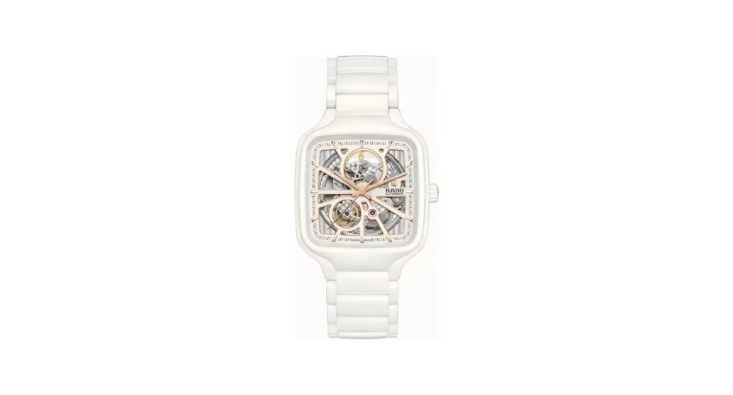 Rado True Square Automatic Open Heart, High-Tech Ceramic