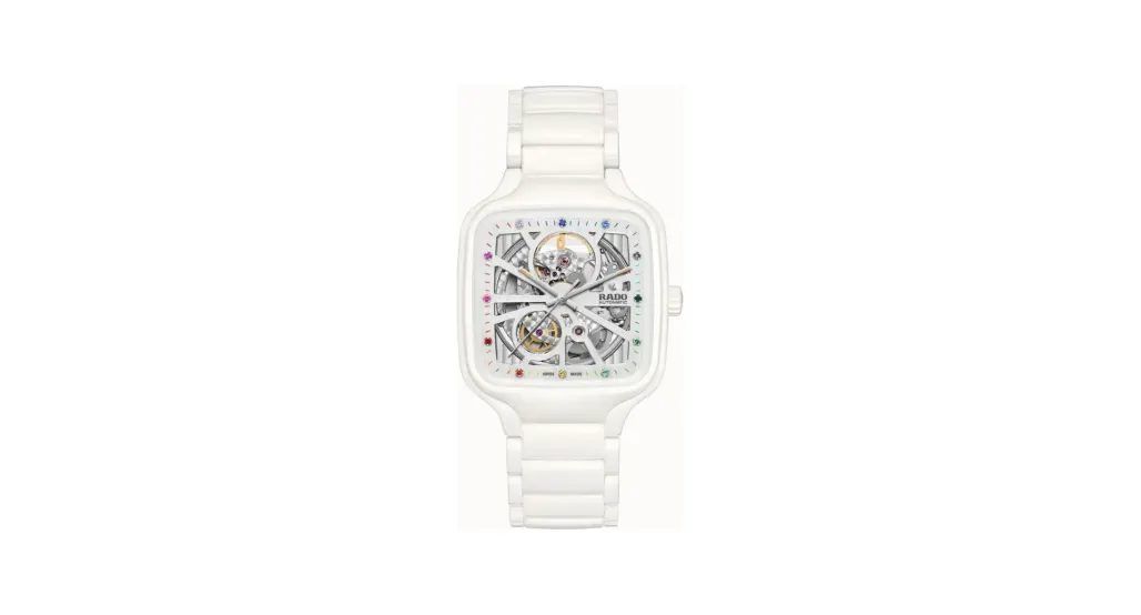 Rado True Square Automatic Open Heart, High-Tech Ceramic