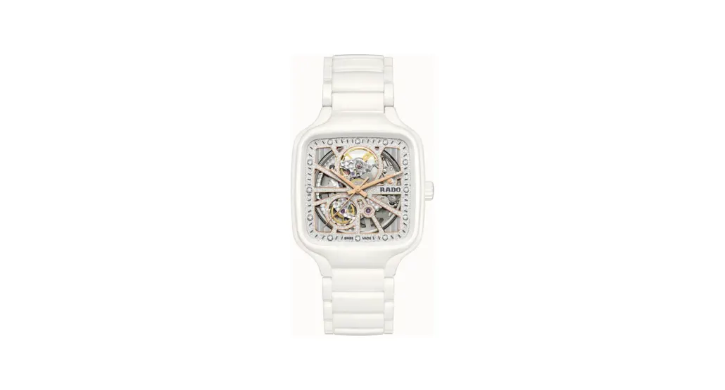 Rado True Square Automatic Open Heart Sparkling, High-Tech Ceramic