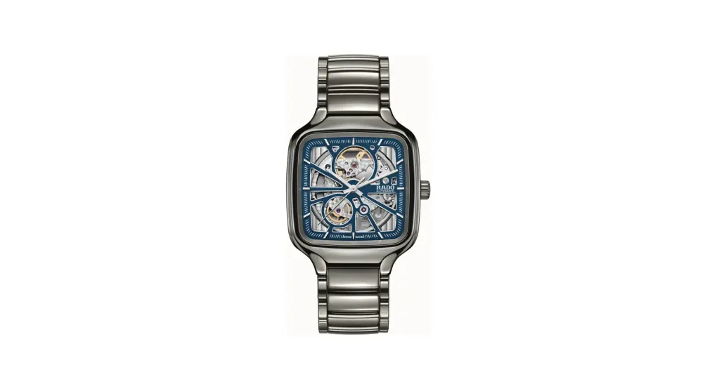 Rado True Square Automatic Open Heart, Plasma High-Tech Ceramic, Titanium