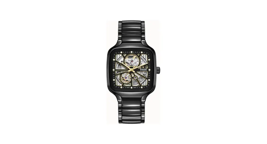 Rado True Square Automatic Open Heart, High-Tech Ceramic