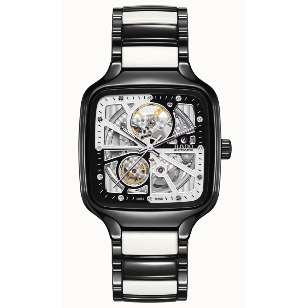 Rado True Square Automatic Open Heart Diamonds Limited Edition, High-Tech Ceramic