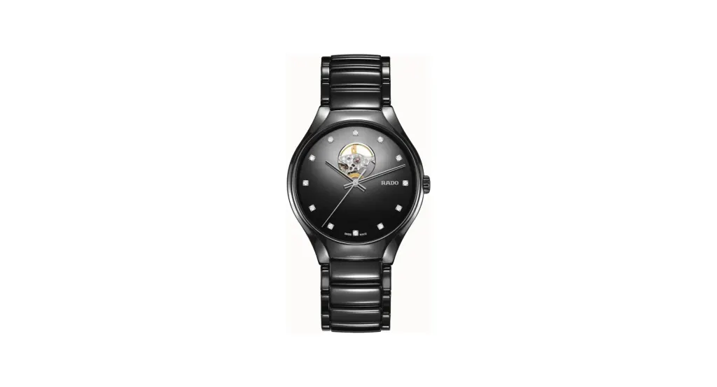 Rado True Round Secret Diamonds, High-Tech Ceramic, Titanium / PVD