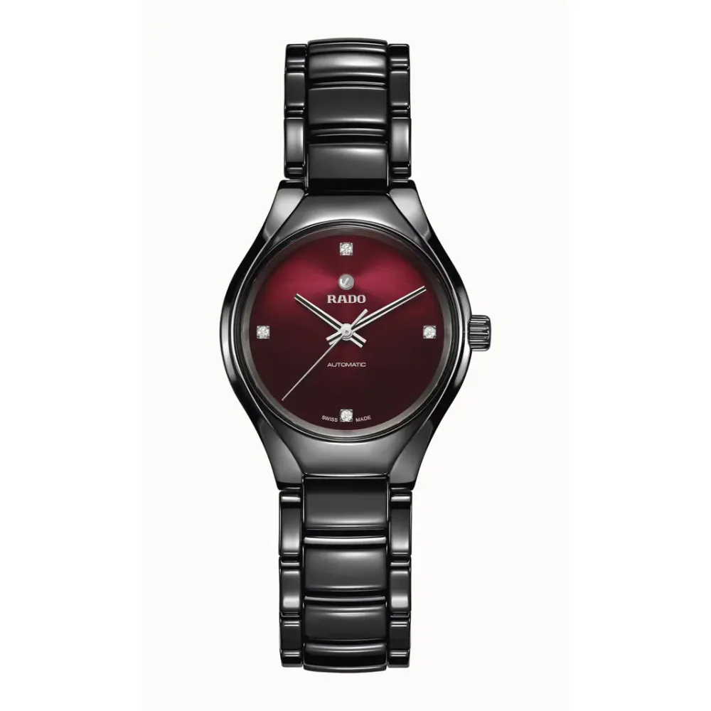 Rado True Round Automatic Diamonds, High-Tech Ceramic, Titanium / PVD
