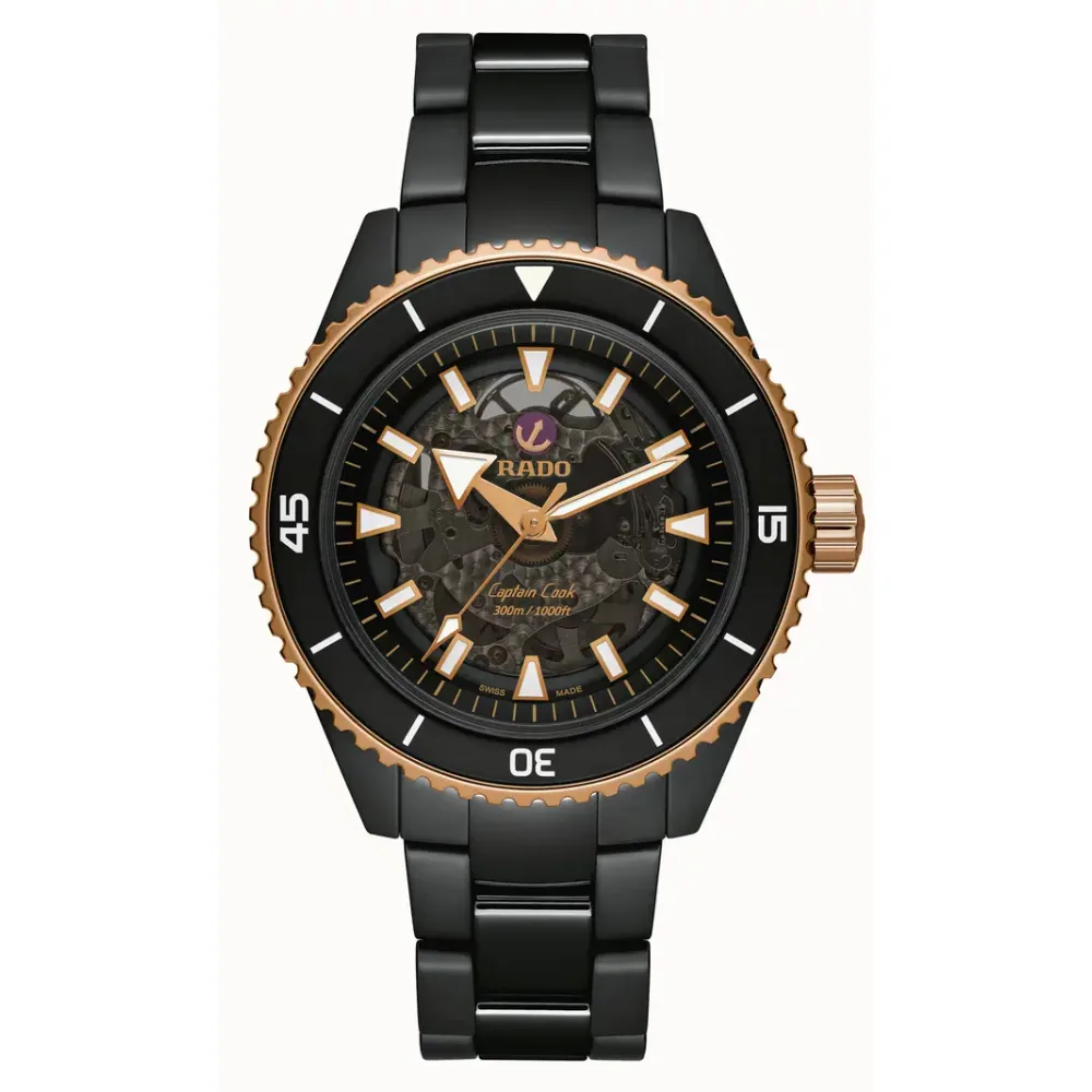 Rado Captain Cook High-Tech Ceramic, High-Tech Ceramic, Stainless steel / PVD, Titanium / PVD