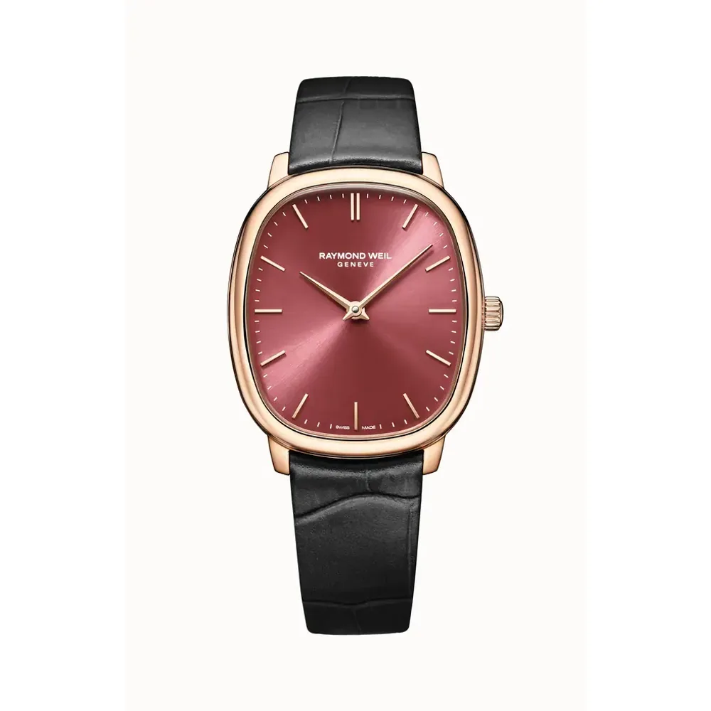 Raymond Weil Toccata Heritage Red Grape Dial Mechanical Watch, 33 x 38 mm