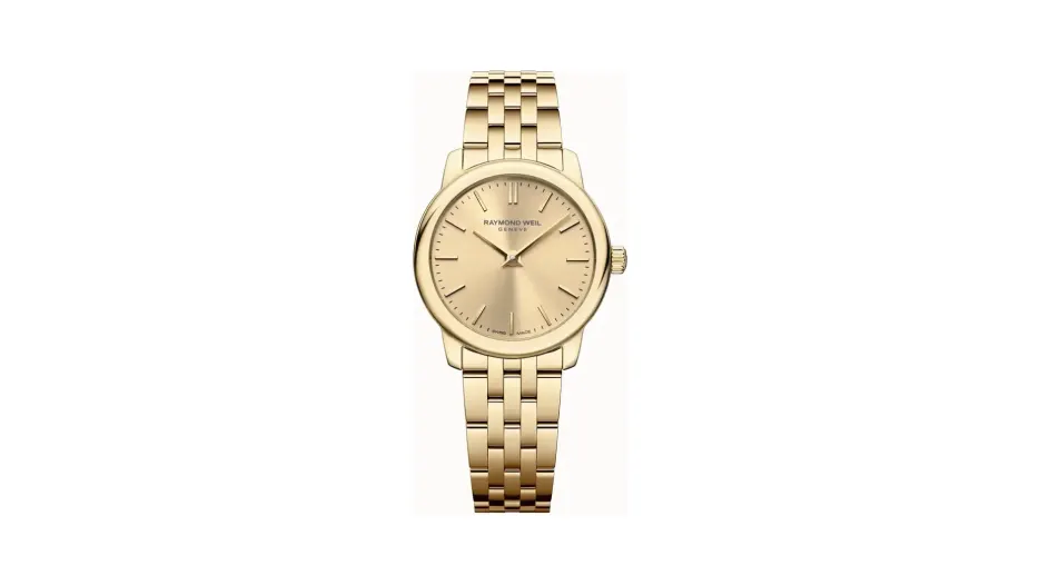Raymond Weil Toccata Ladies Classic Gold Dial Quartz Watch, 24 mm