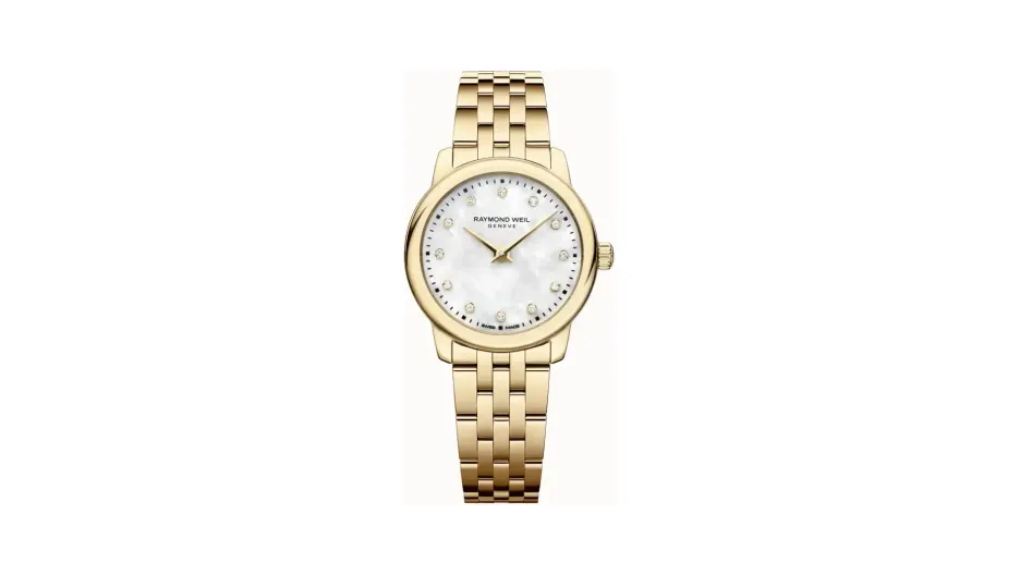 Raymond Weil Toccata Ladies Classic Gold Diamond Steel Quartz Watch, 24 mm