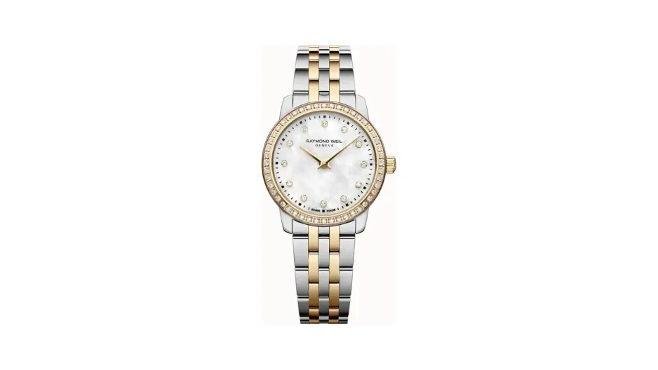 Raymond Weil Toccata Ladies Classic Two-tone Gold 60 Diamond Steel Quartz Watch, 24 mm