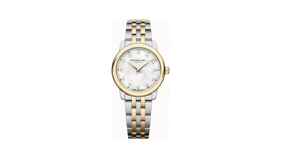 Raymond Weil Toccata Ladies Classic Two-Tone Gold Diamond Steel Quartz Watch, 24 mm