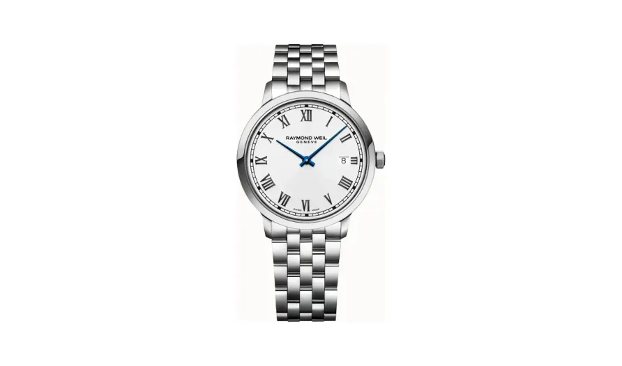 Raymond Weil Toccata Men's Classic White Dial Stainless Steel Quartz Watch, 39 mm