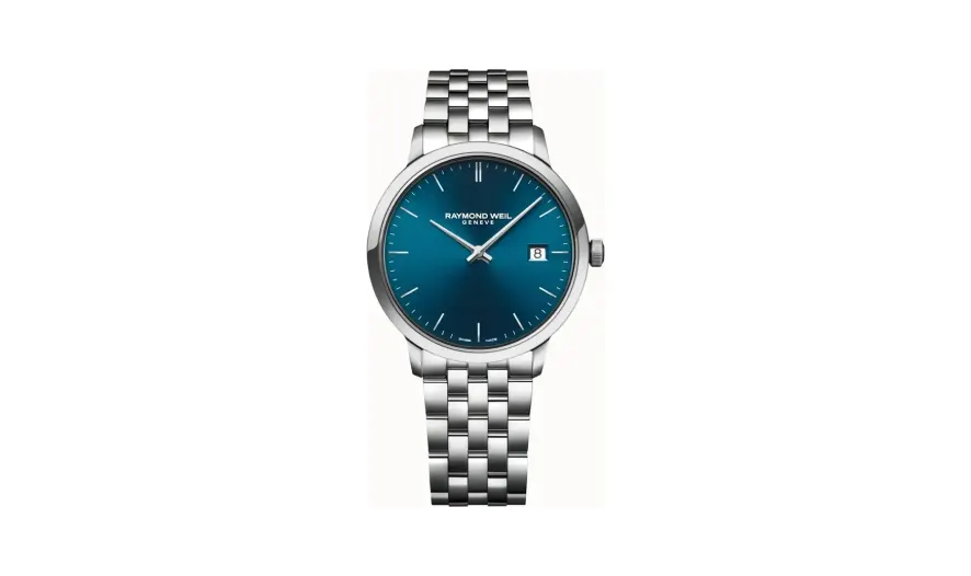 Raymond Weil Toccata Men's Classic Steel Blue Dial Quartz Watch, 39 mm