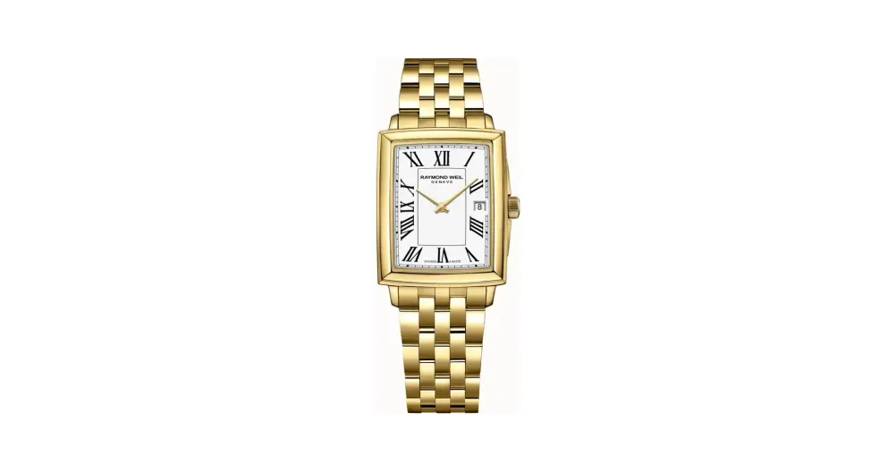 Raymond Weil Toccata Ladies Gold Quartz Watch, 22 x 28 mm